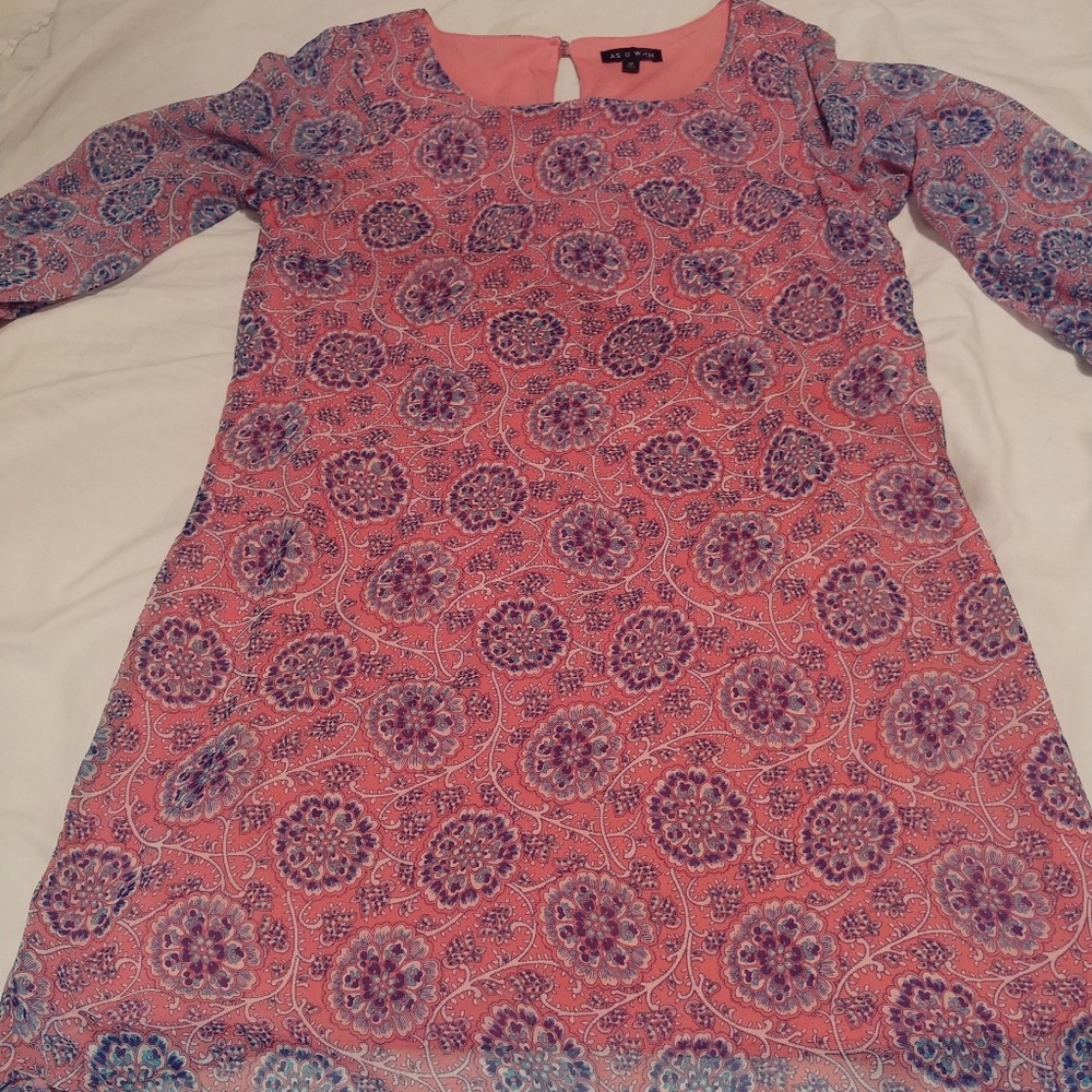 As you wish mini 3/4 SLEEVE dress M
